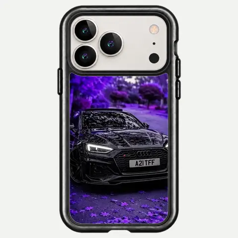 Design Purple Audi Night Drive