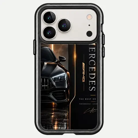 Design Mercedes Black Gold Poster