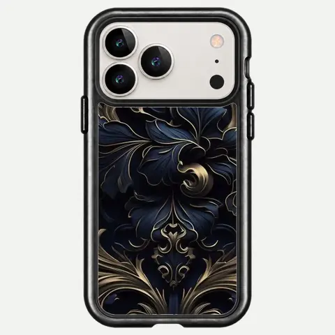 Design Black Gold Baroque Blossom