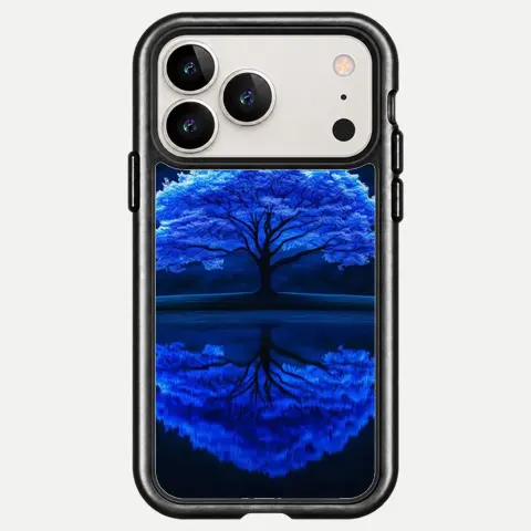 Design Blue Blossom Reflection