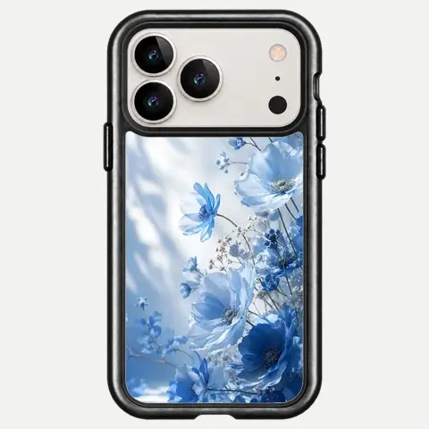 Design Blue Floral Sunbeams
