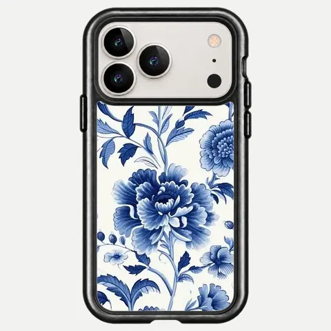 Design Blue Peony Porcelain