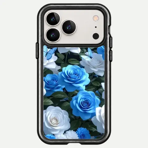 Design Blue White Rose Garden
