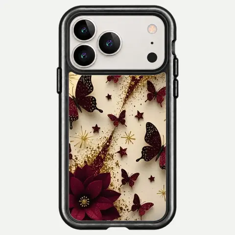 Design Burgundy Butterfly Heirloom
