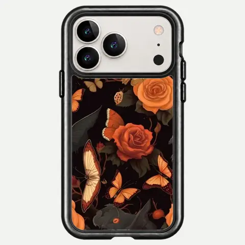 Design Burnt Orange Rose Noir