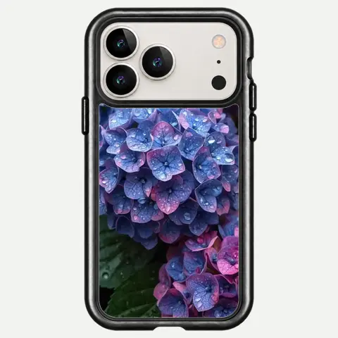 Design Dusky Blue Pink Hydrangea