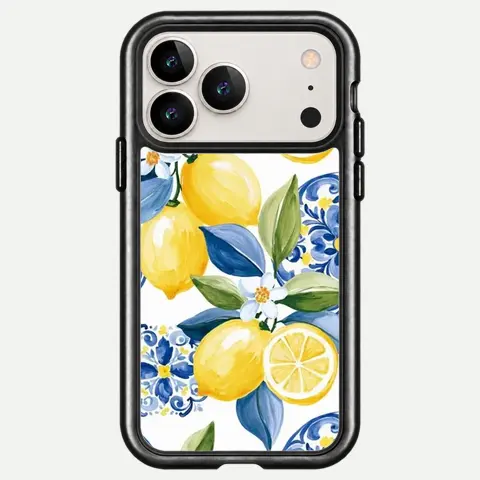 Design Lemon Blossom Blue Ceramic