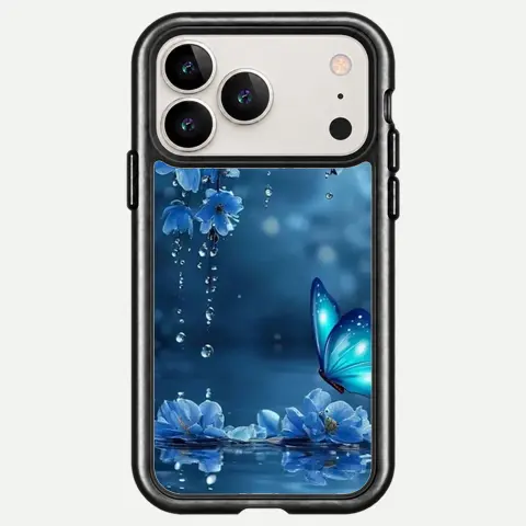 Design Moonlit Blue Butterfly Pond