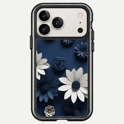 Design Navy Ivory Daisy Sculpt