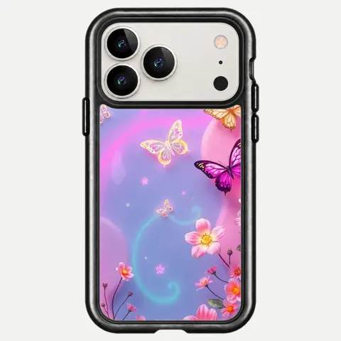 Design Neon Blossom Swirls