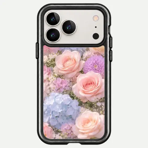 Design Pastel Rose Hydrangea Cloud