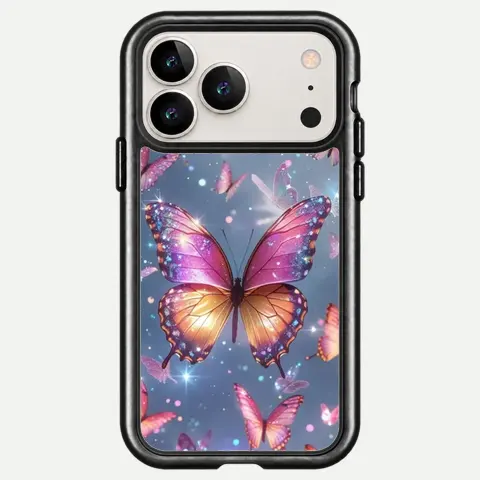 Design Peach Butterfly Stardust