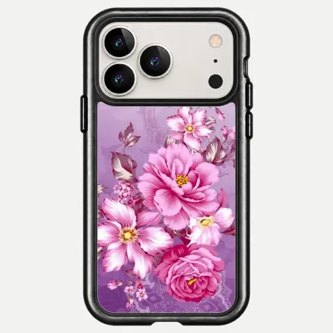 Design Pink Blossom Gold Flourish