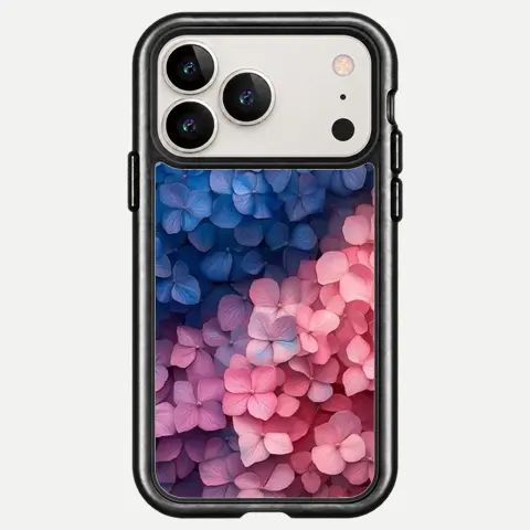 Design Pink Blue Petal Waves