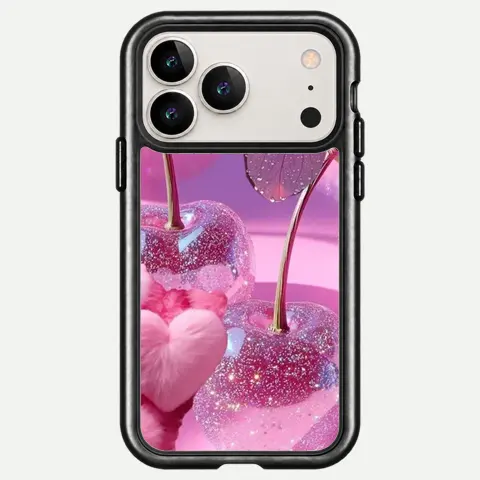 Design Pink Cherry Glitter