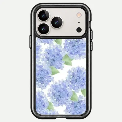 Design Powder Blue Hydrangea Print