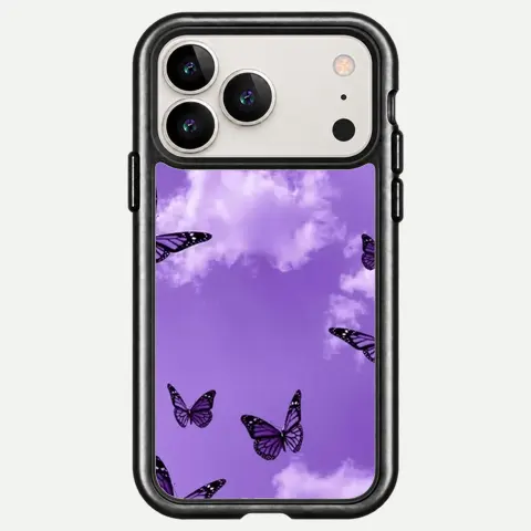 Design Purple Butterfly Cloud