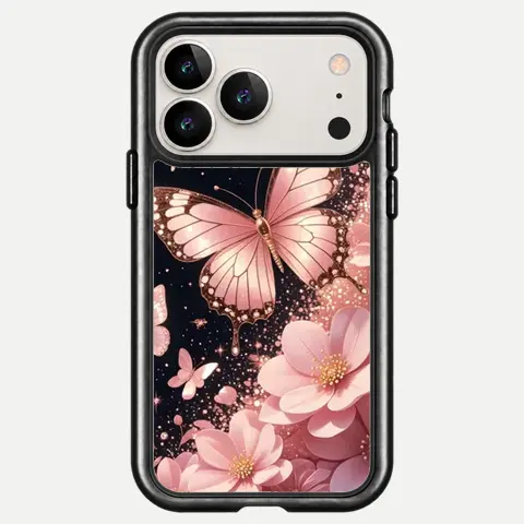 Design Rose Gold Butterfly Night