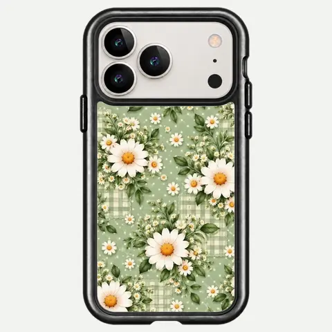 Design Sage Gingham Daisies