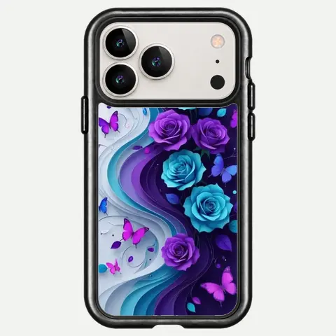 Design Sapphire Rose Purple Waves
