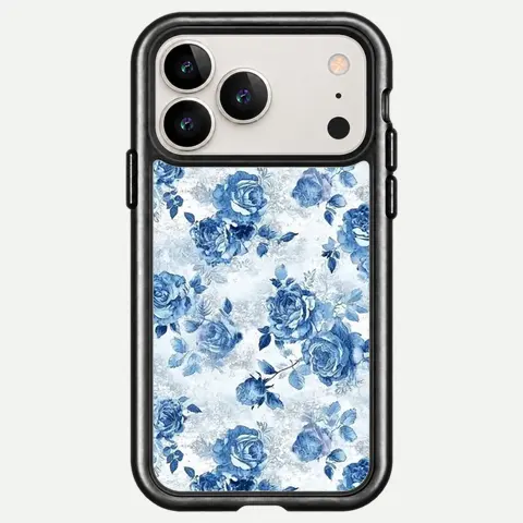 Design Soft Blue Rose Print