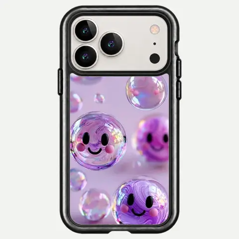 Design Holographic Smiley Bubbles