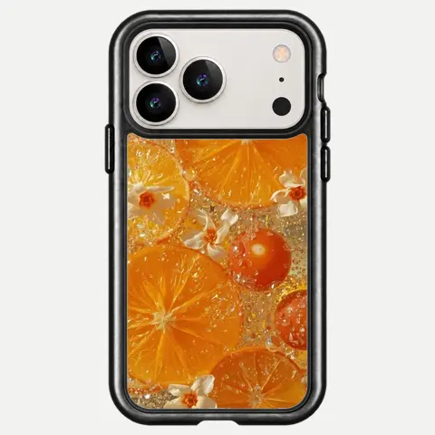 Design Orange Ice Sparkle