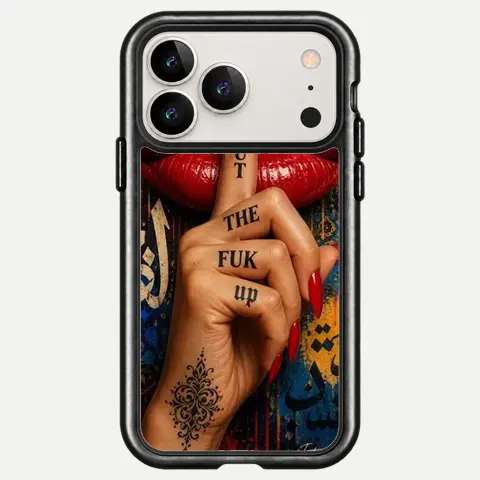 Design Ornate Red Lip Attitude