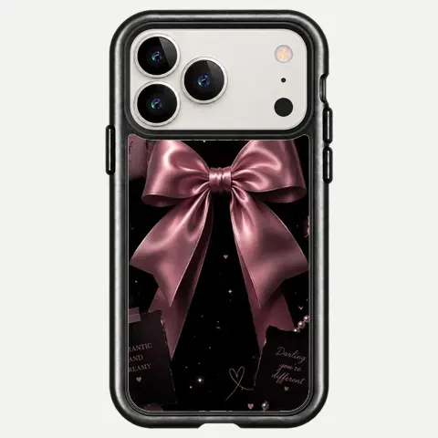 Design Pink Satin Midnight Bow