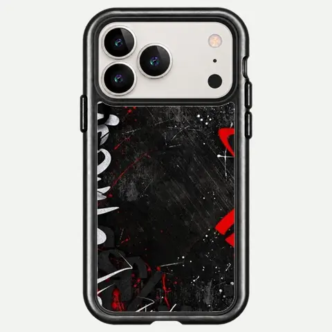 Design Black Red Street Script