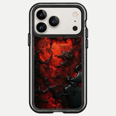 Design Crimson Cracked Chaos