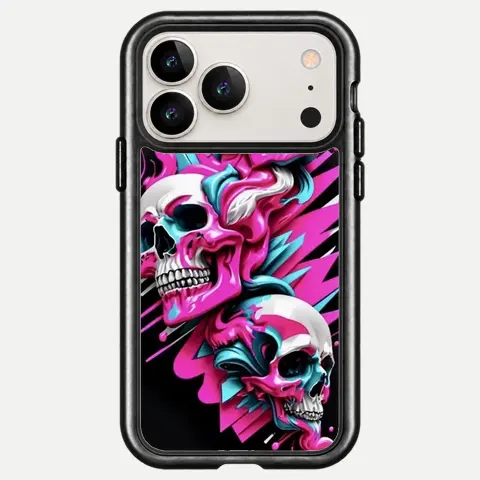 Design Pink Skull Slash