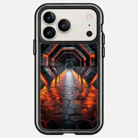 Design Amber Neon Tunnel