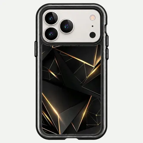 Design Black Gold Diamond Facets