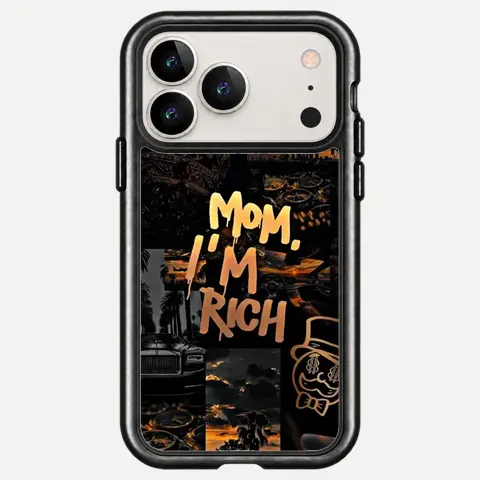 Design Golden Rich Life Collage