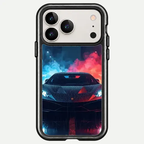 Design Rain Neon Supercar