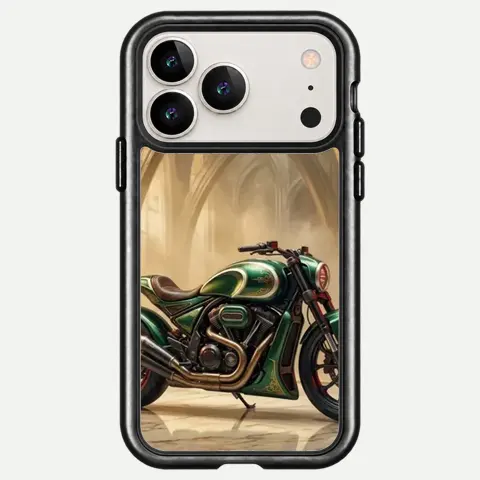 Design Cathedral Green Motorcycle