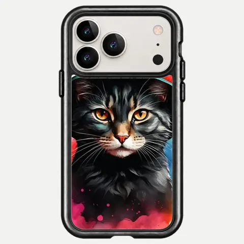 Design Watercolor Witch Cat