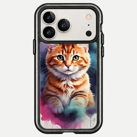 Design Paint Splash Black Cat