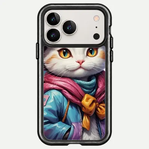 Design Star Hat White Cat