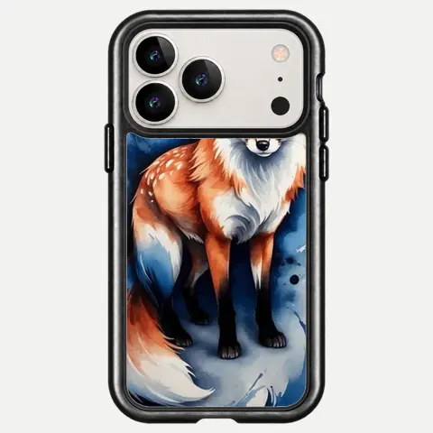 Design Watercolor Fox Pair