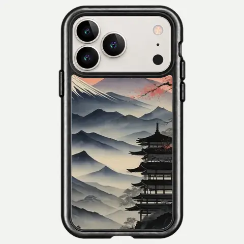 Design Pagoda Mountain Sunrise