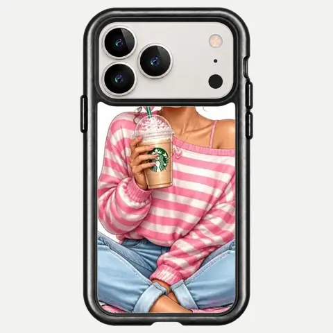 Design Curly Pink Latte