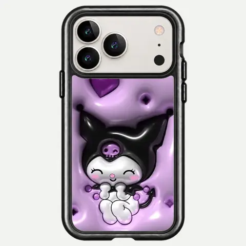 Design Kuromi Purple Hearts