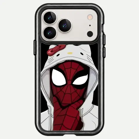 Design White Hood Spiderman