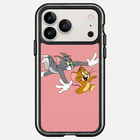 Design Pink Chase Cartoon
