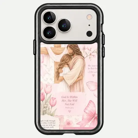 Design Pink Embrace Of Faith