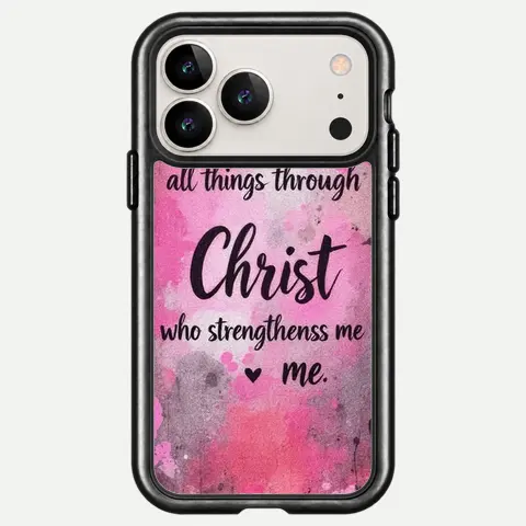 Design Pink Strength In Christ